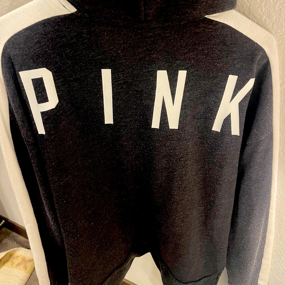 VS Pink Hoodie Lace v neck Small